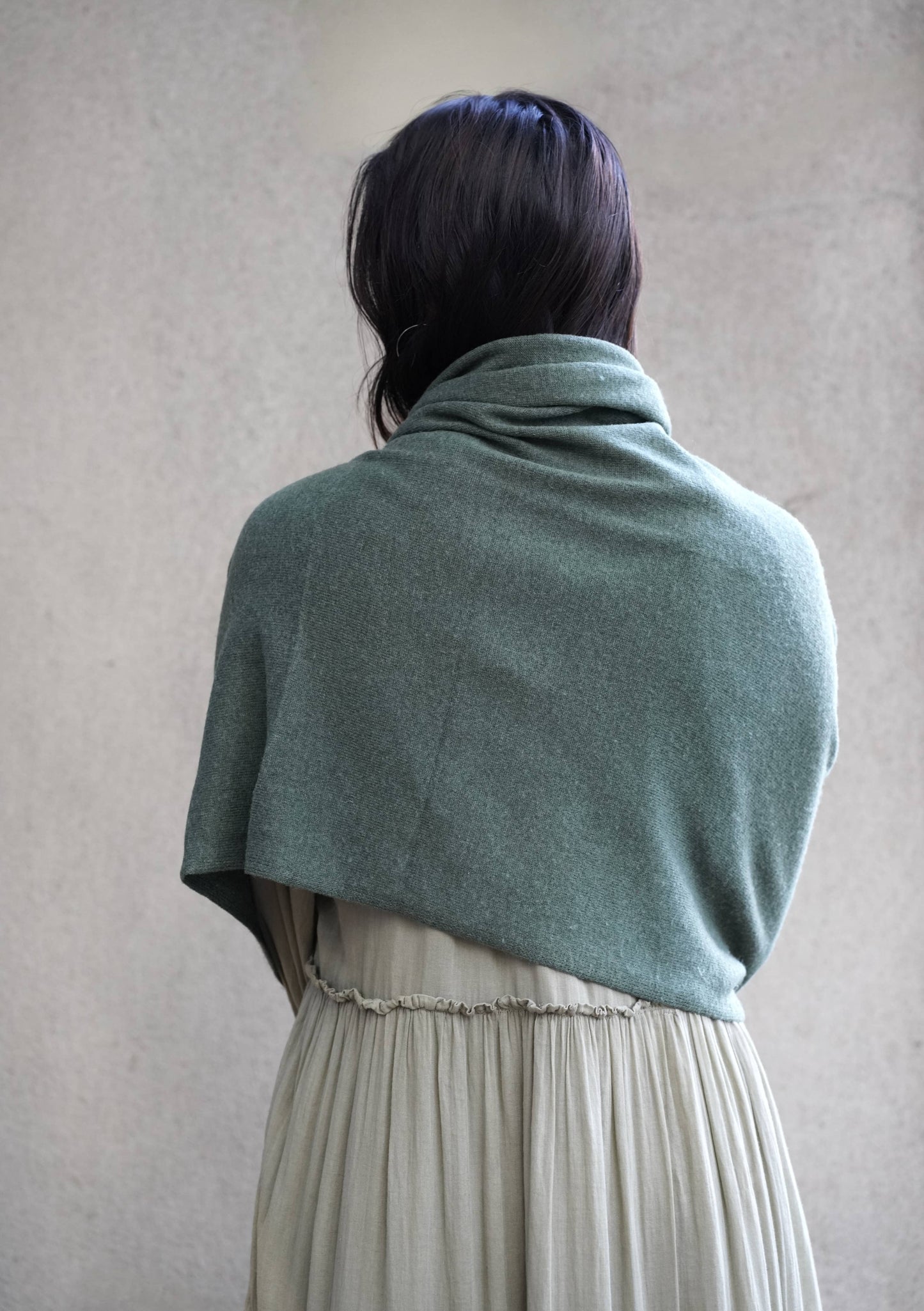 Cashmere Scarf/Wrap Seaweed