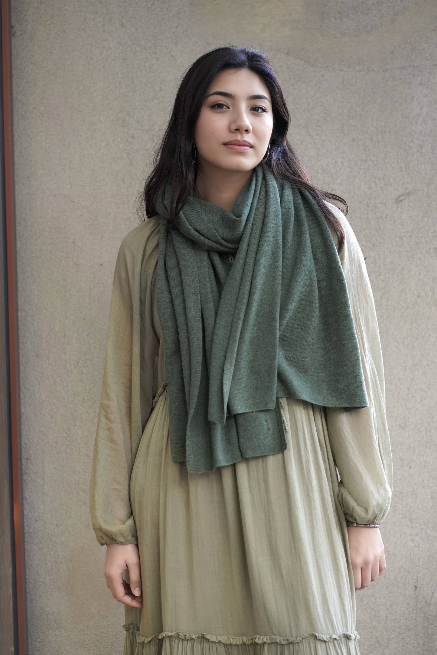 Cashmere Scarf/Wrap Seaweed