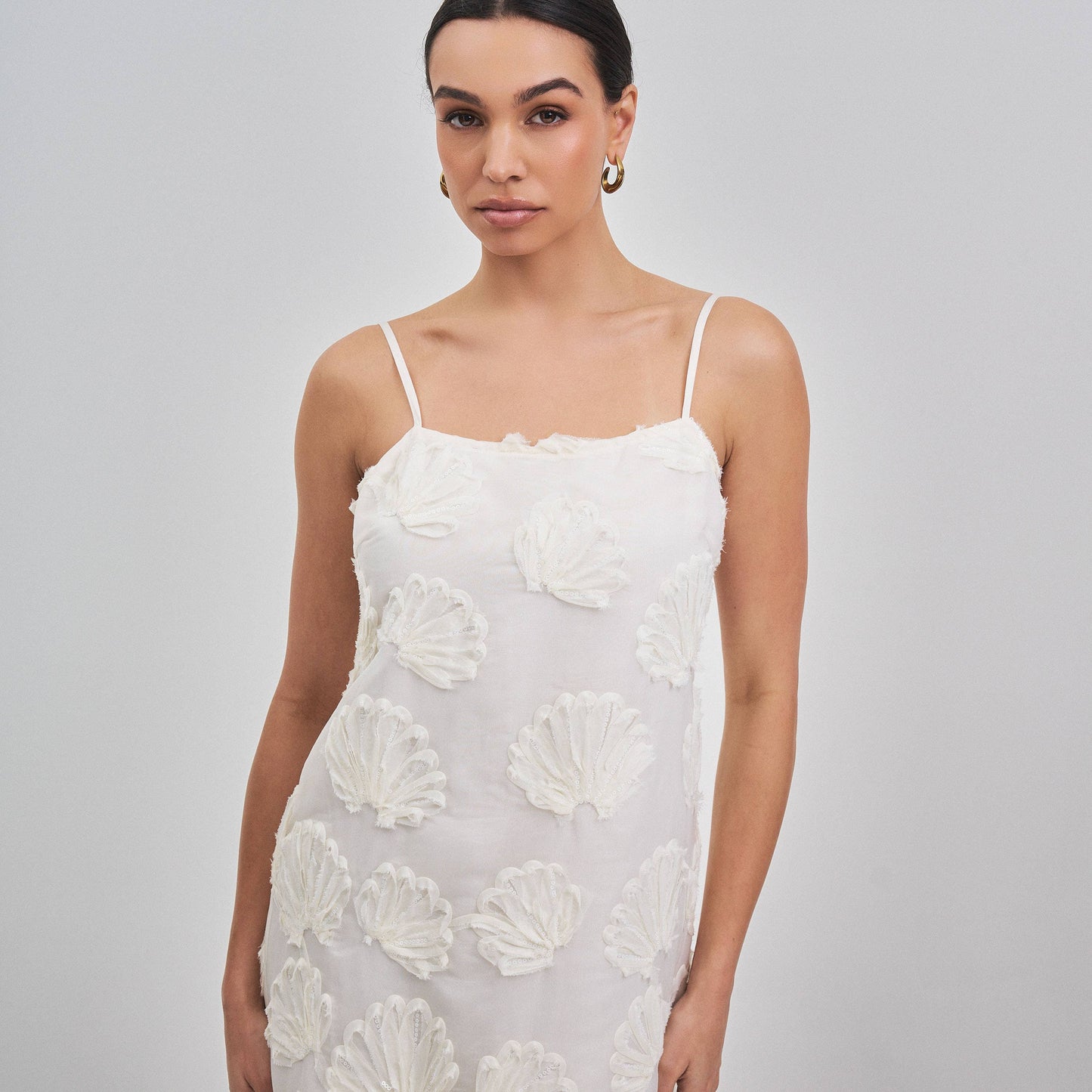 Textured cami maxi dress