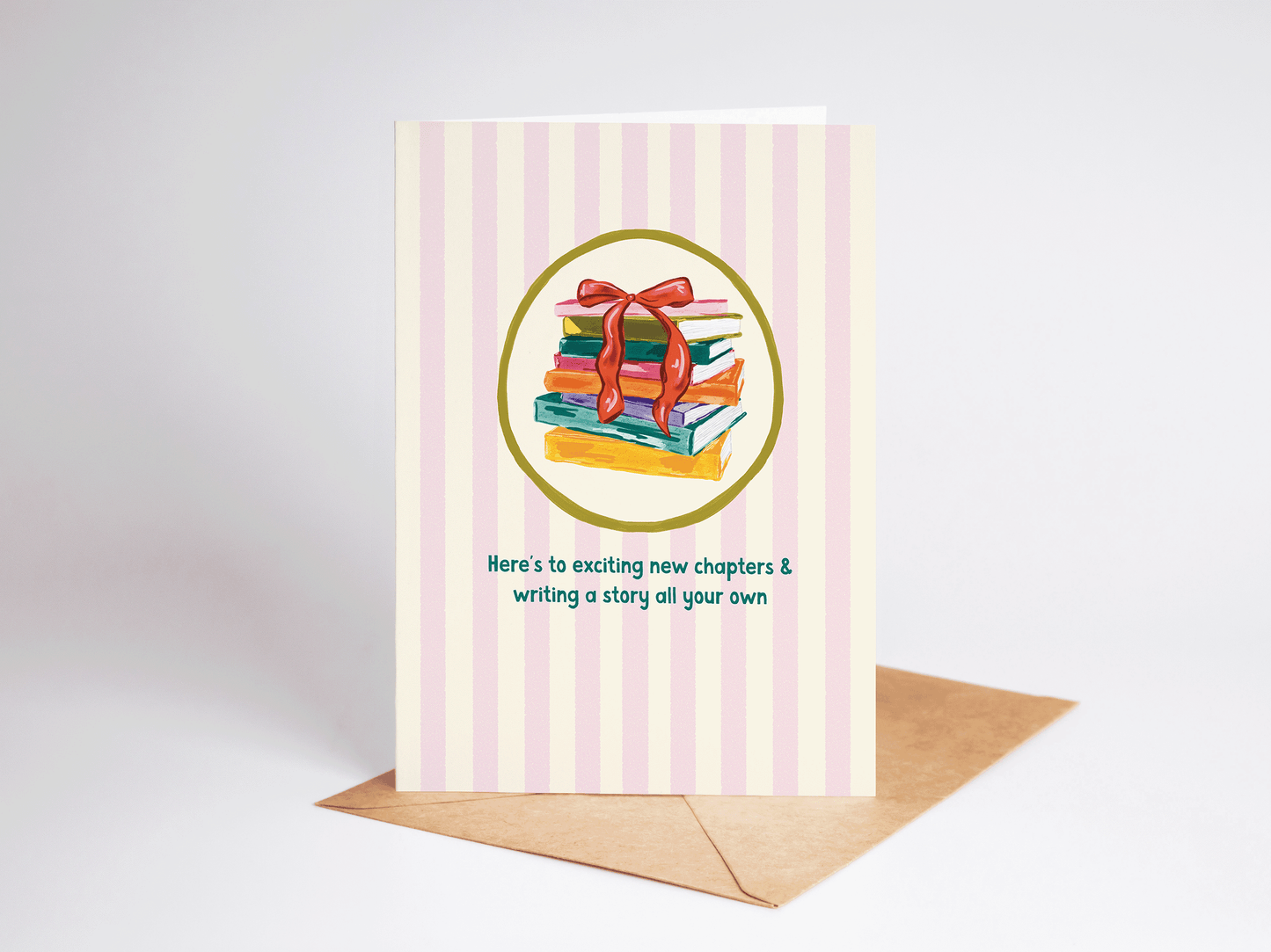 Exciting New Chapter Book Fresh Start Congrats Greeting Card