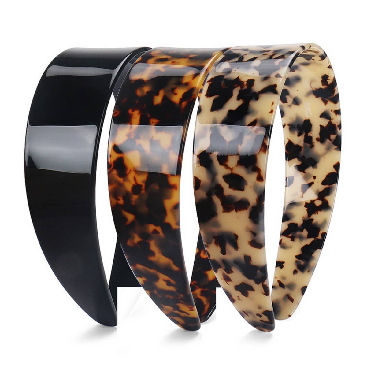 ACETATE 4CM WIDE TOOTH ANTI-SLIP HEADBAND