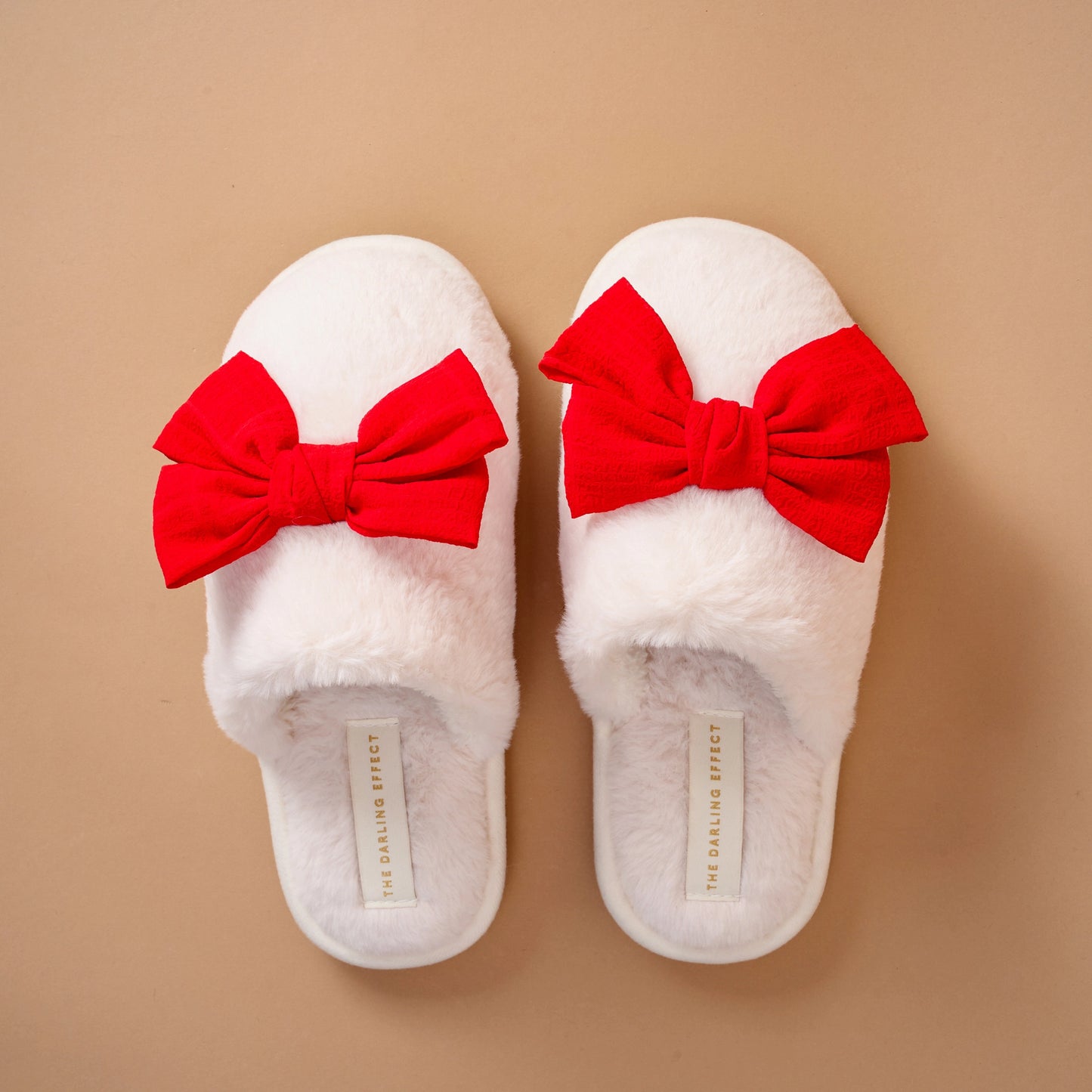 On Cloud Nine Slippers-Betty Bow Red