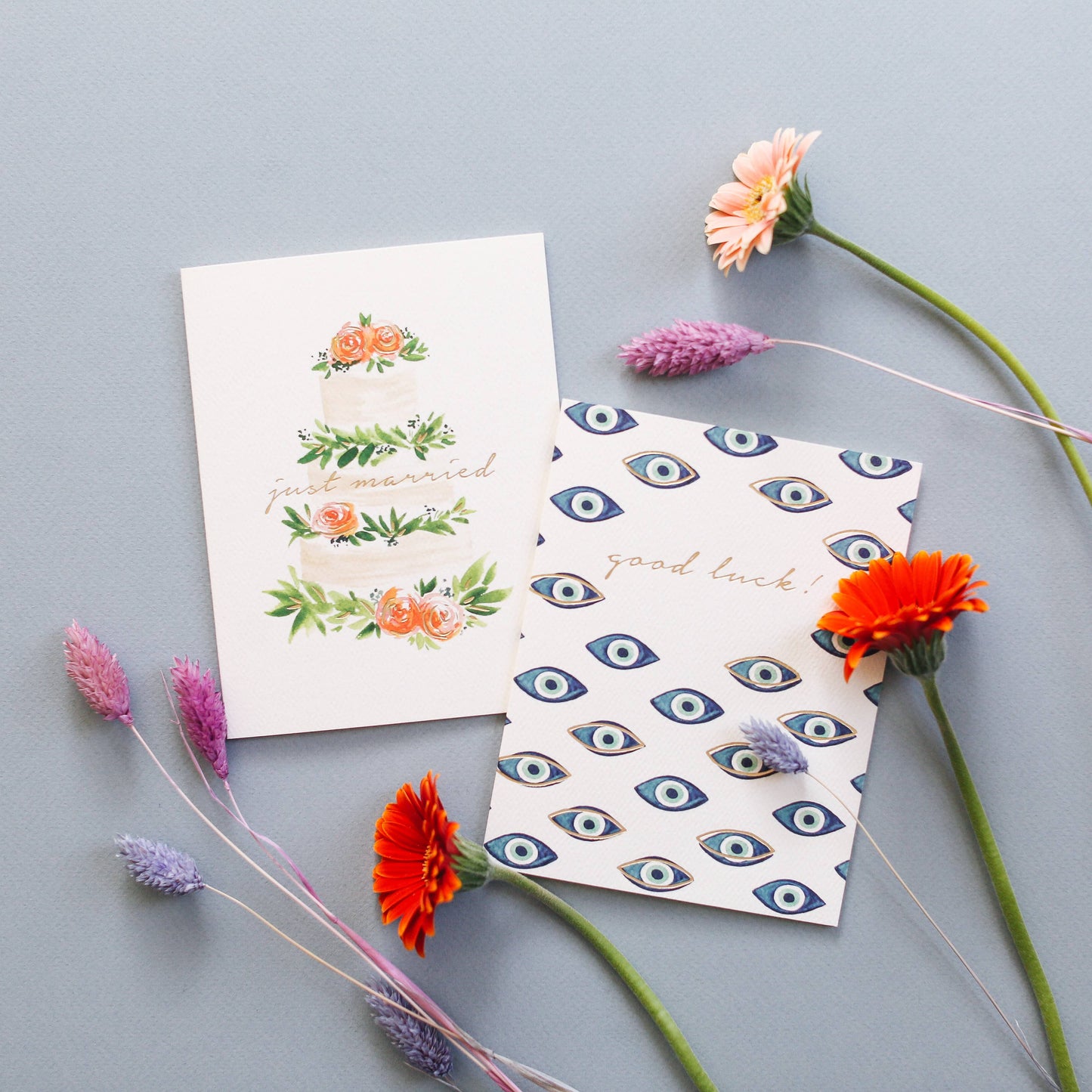 Evil Eyes Greeting Card