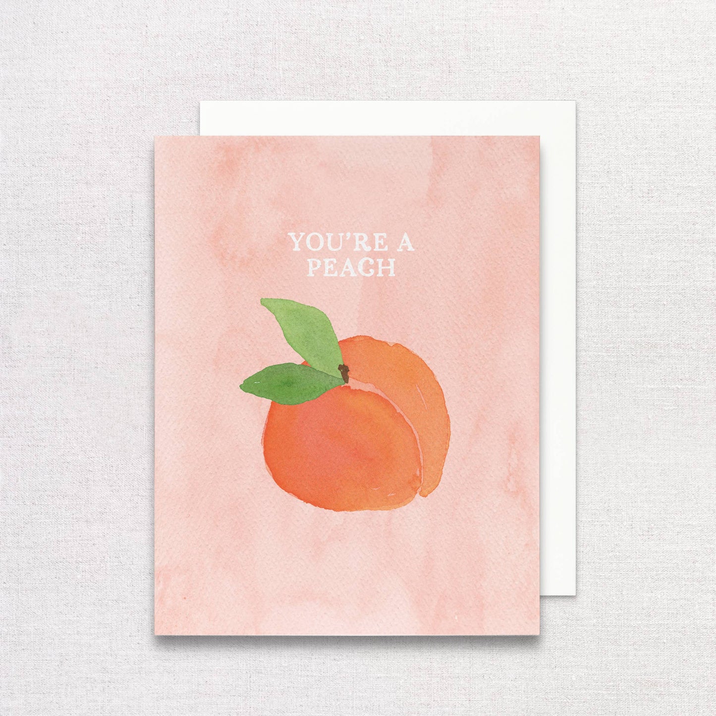 "You're a Peach" Thank You Greeting Card