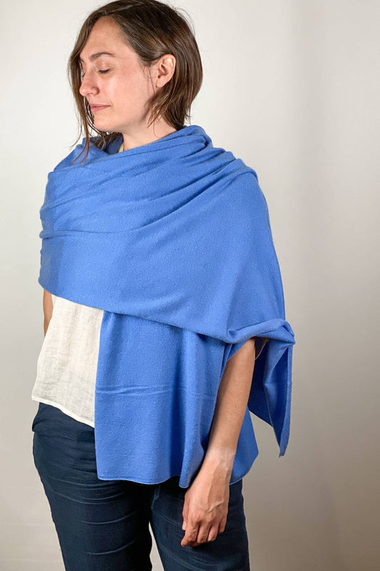 Cashmere Scarf/Wrap Periwinkle