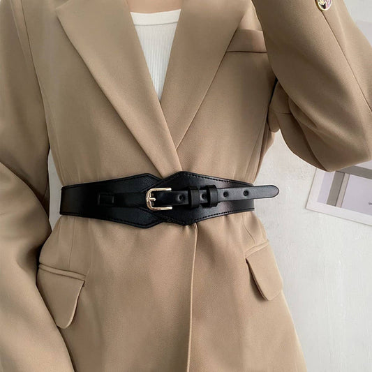HIGHLY ELASTIC WIDE-BRIMMED FASHIONABLE BELT