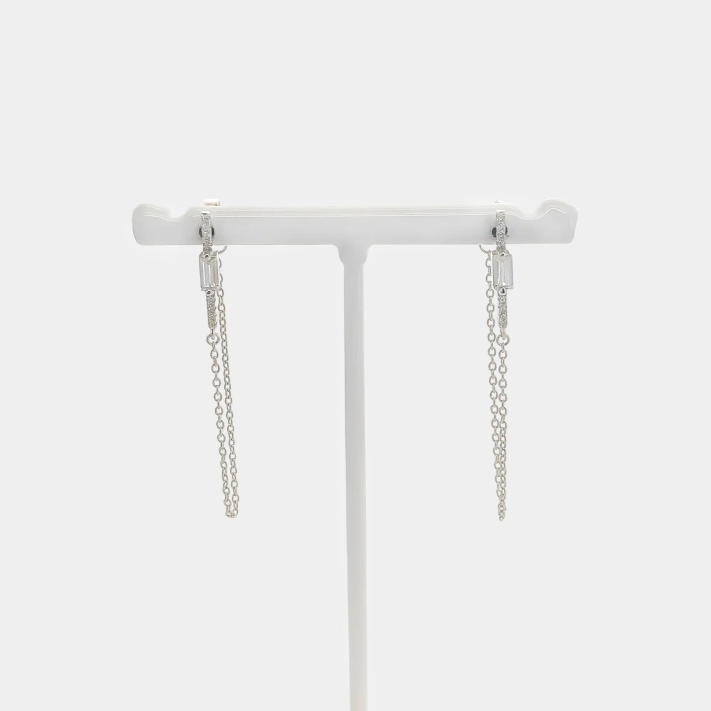 925 silver chain earrings