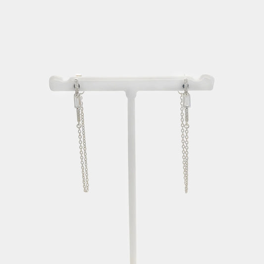 925 silver chain earrings