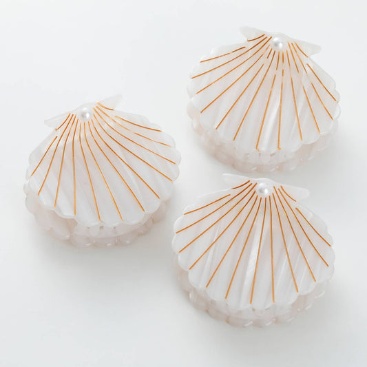 Opal Pearl Seashell Claw Clip - Medium