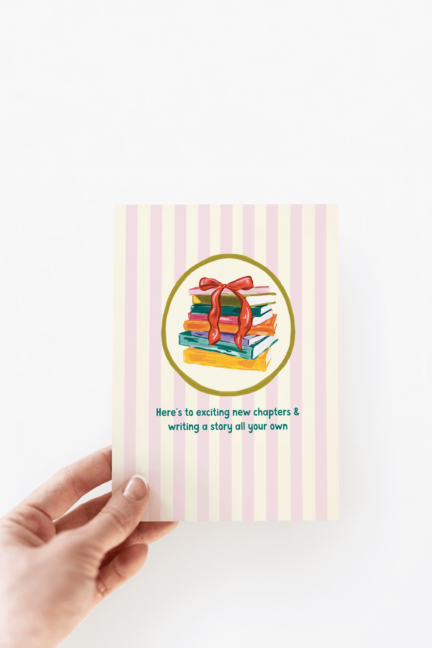 Exciting New Chapter Book Fresh Start Congrats Greeting Card