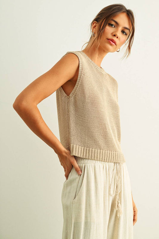 Lucy Sleeveless Knit Top