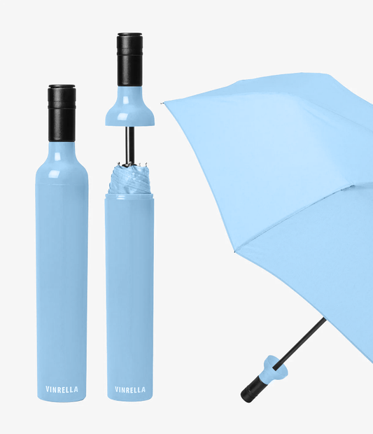 A Powder Blue Umbrella in a Bottle