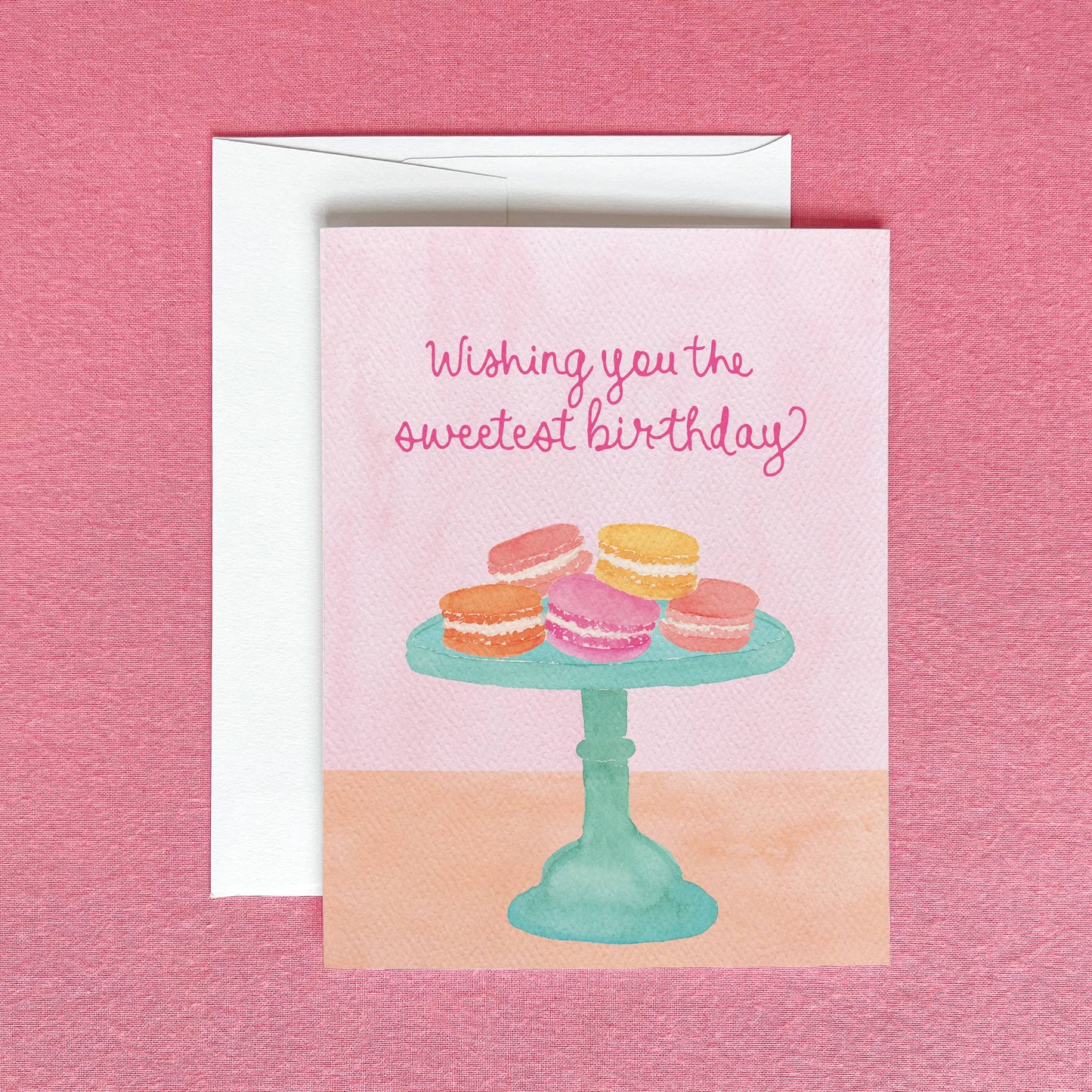 Macaron Sweetest Birthday Greeting Card
