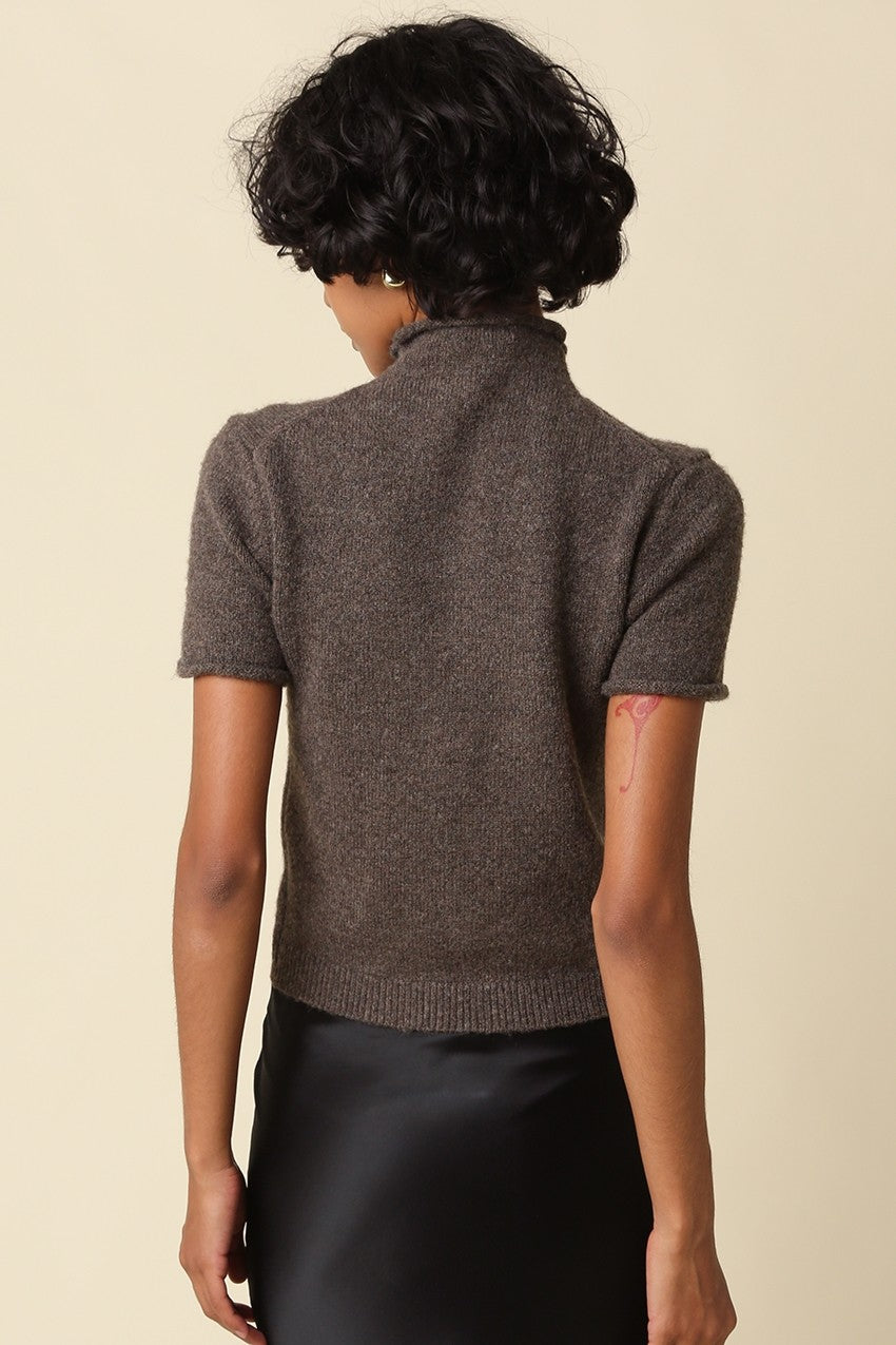 alani mock neck knit top