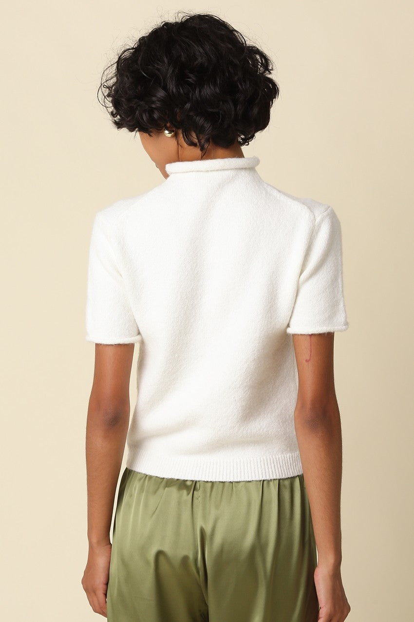 alani mock neck knit top