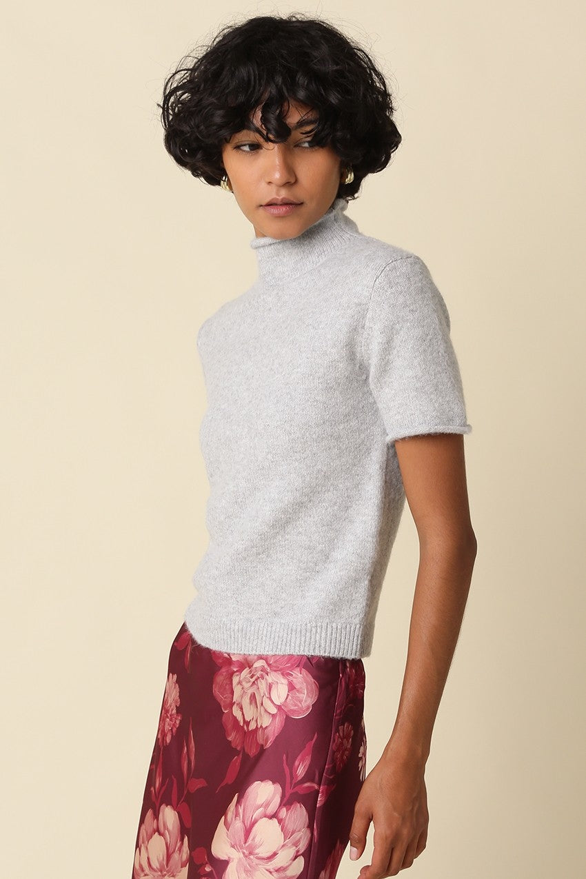 alani mock neck knit top