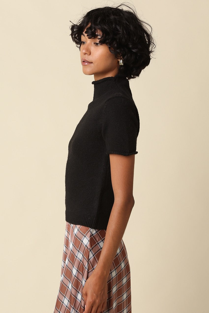 alani mock neck knit top
