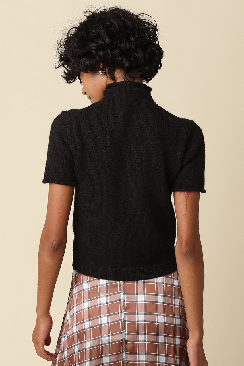 alani mock neck knit top