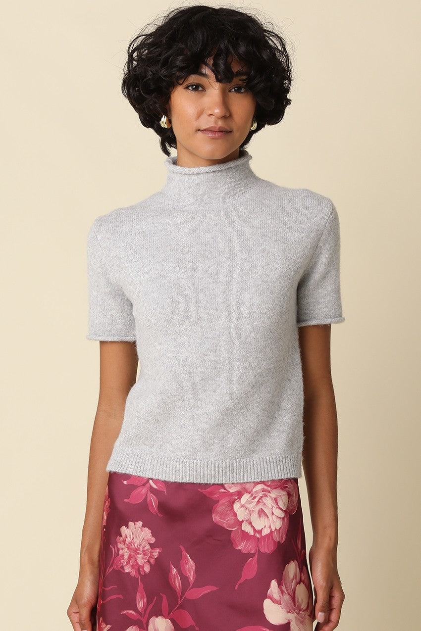 alani mock neck knit top