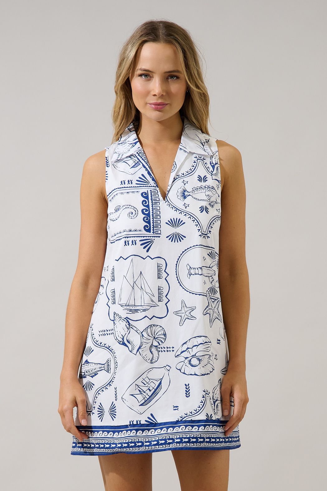 Balley Sea Shift Mini Dress