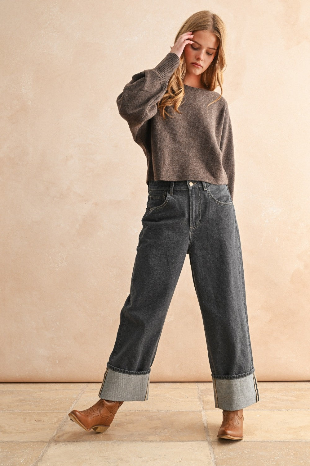 Brynn Boat Neck Sweater Top