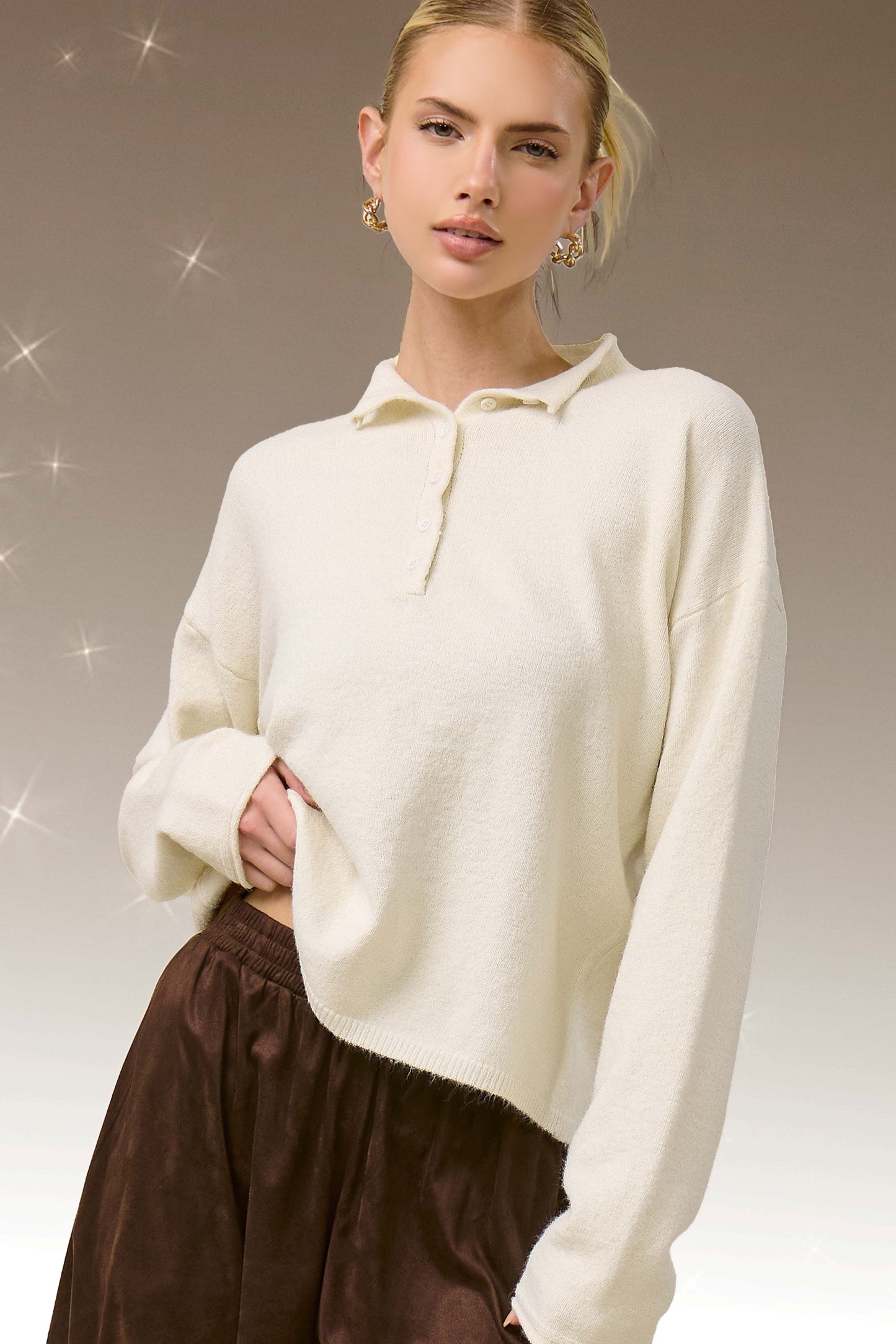 Collette Collared Henley