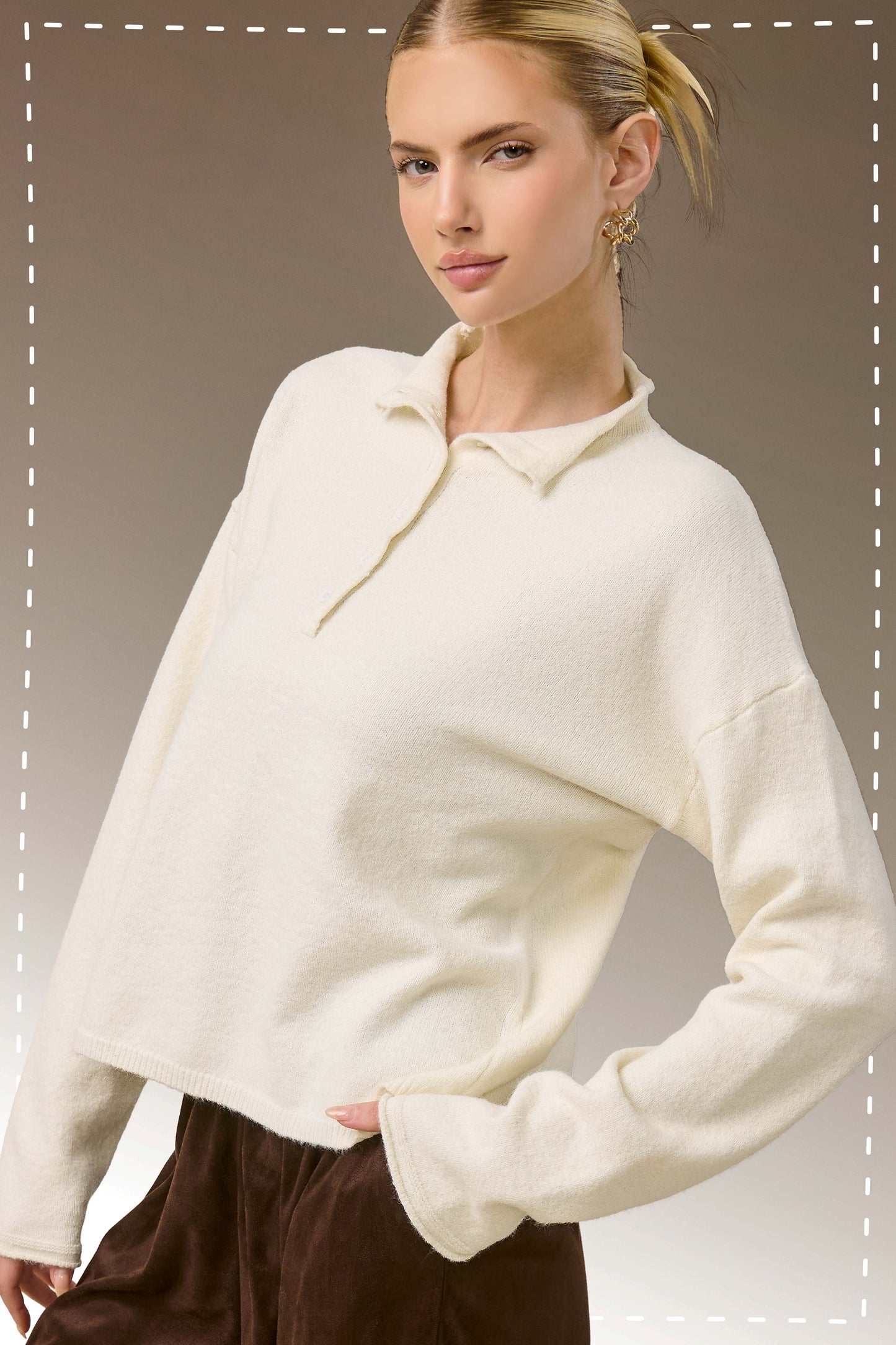 Collette Collared Henley