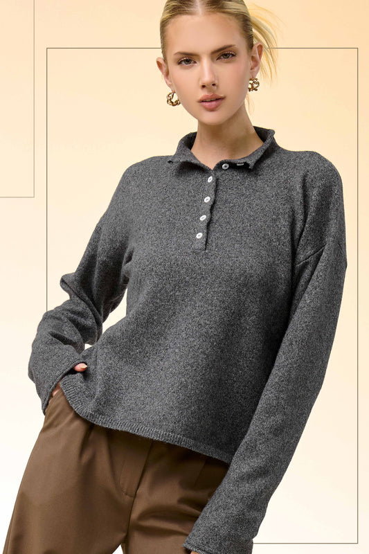 Collette Collared Henley