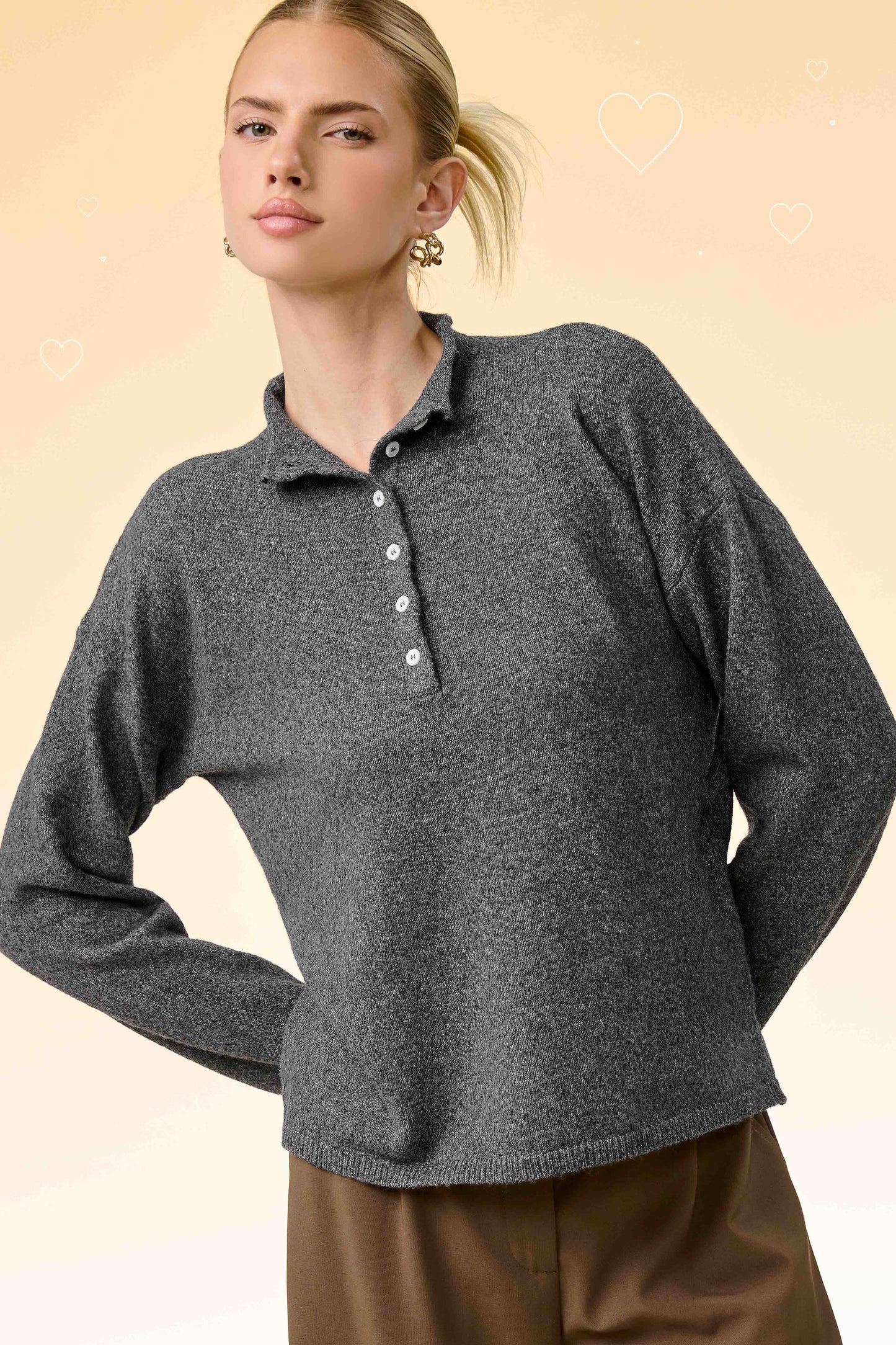 Collette Collared Henley