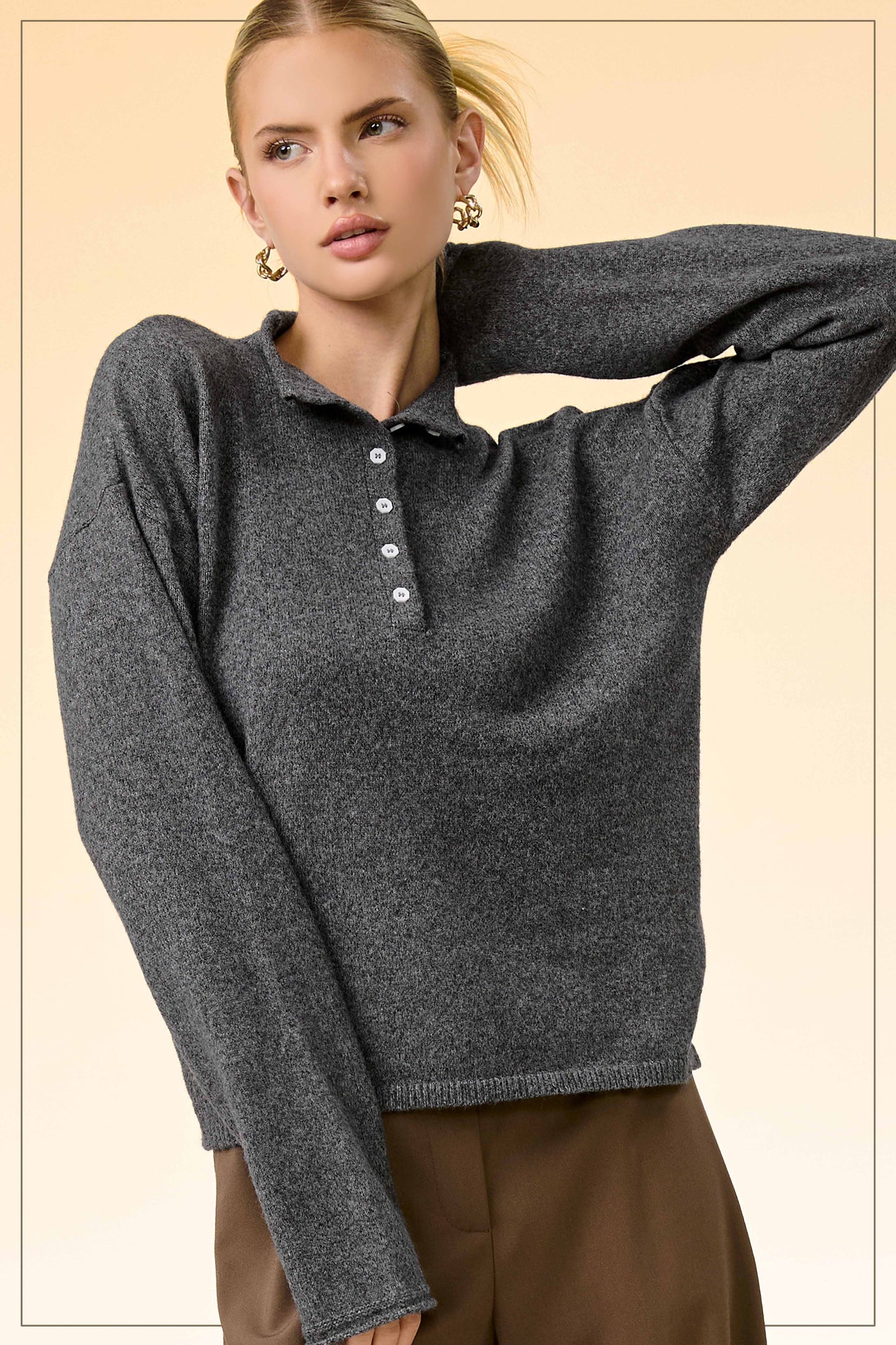 Collette Collared Henley