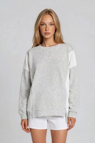 Color Block Oversize Top