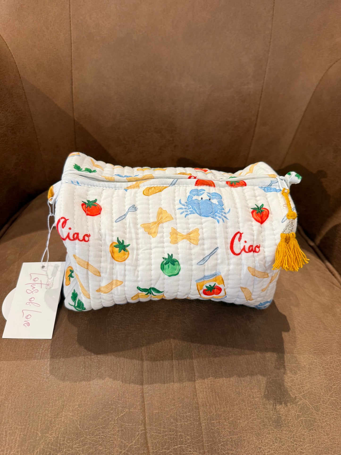 Ciao Bella printed pouch