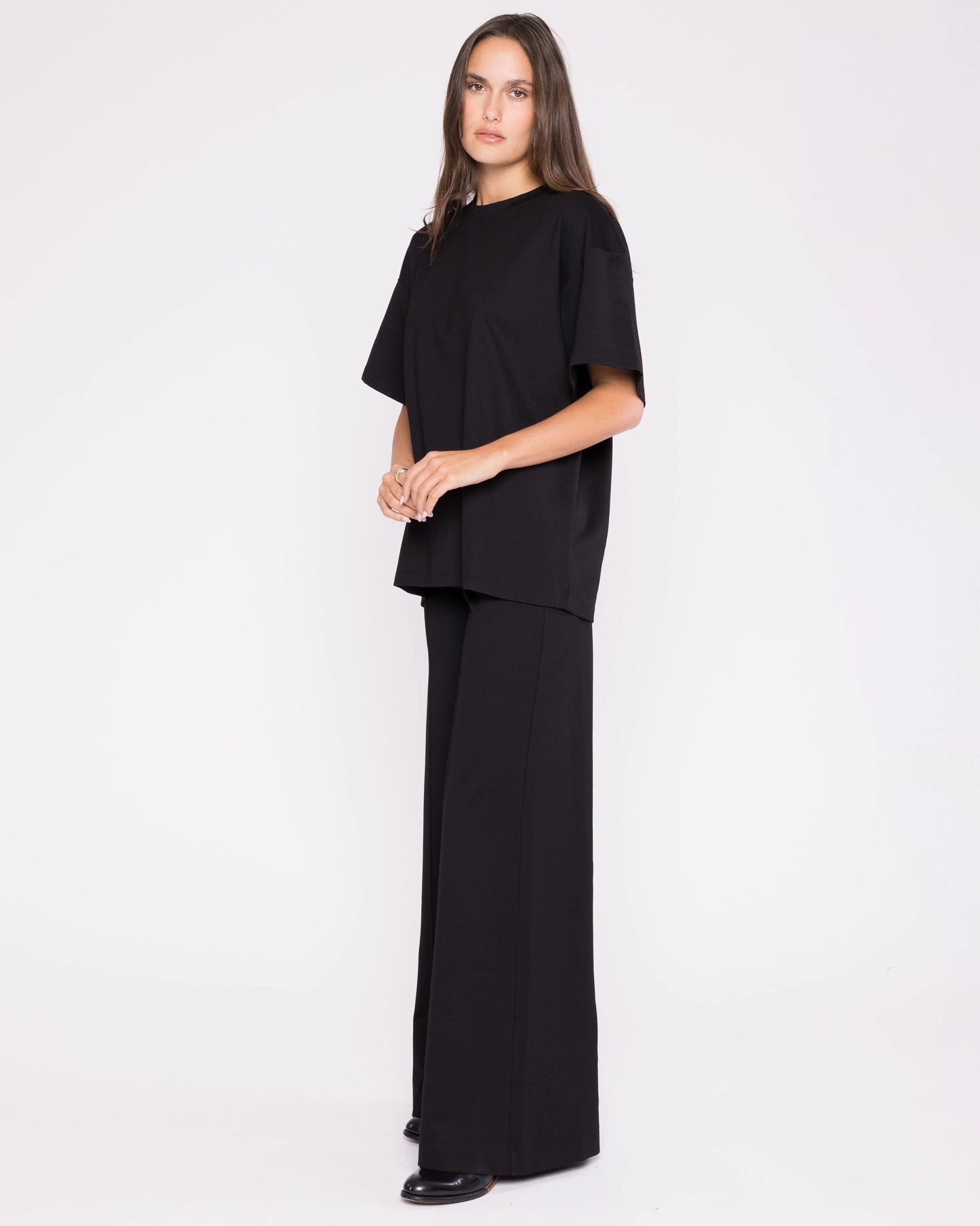ponte knit big shirt