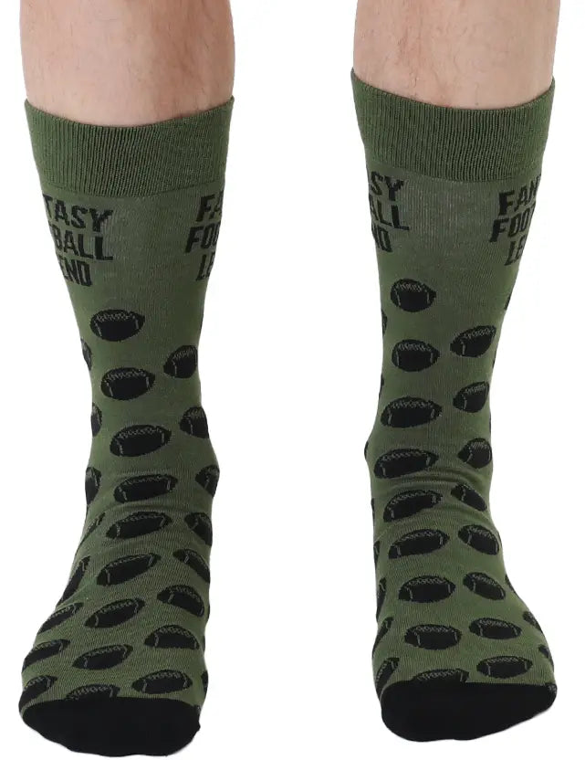 Fantasy Football Legend Mens Bamboo Crew Socks