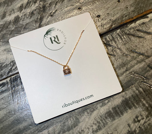 Solo Lock Necklace