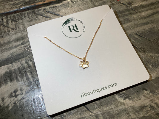Paw Print Necklace