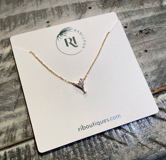 Martini Glass Necklace