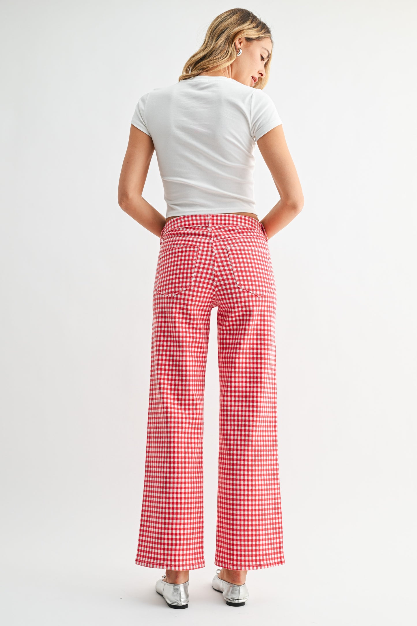 Gingham HR Full Length Straight