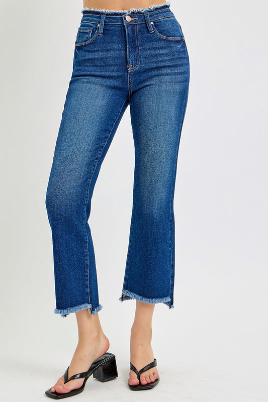 HR Crop Flare Jeans