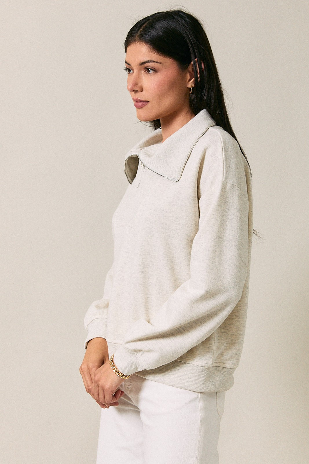 Hannah half zip pullover