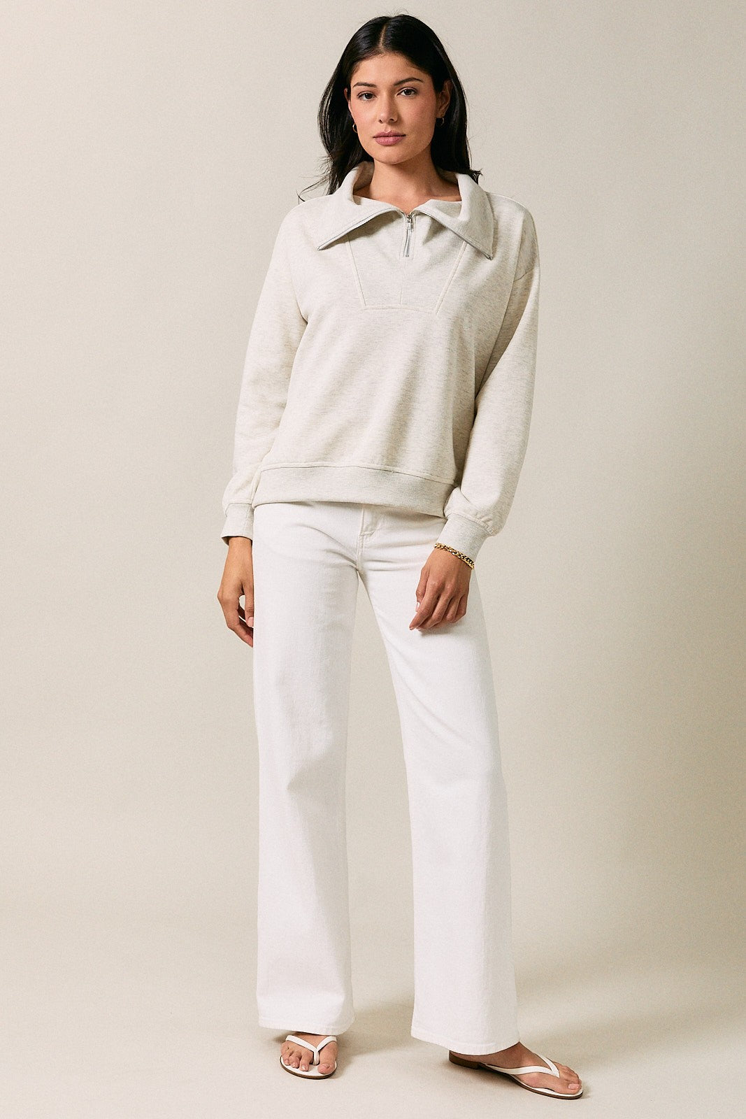 Hannah half zip pullover