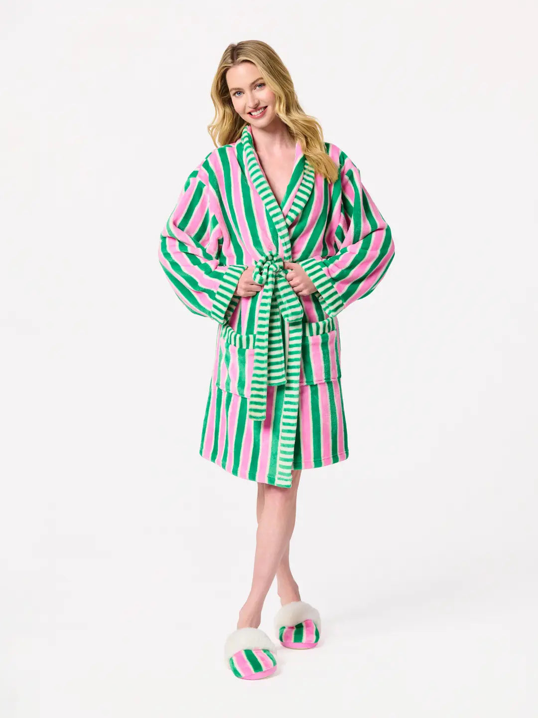 Holly Stripe Robe
