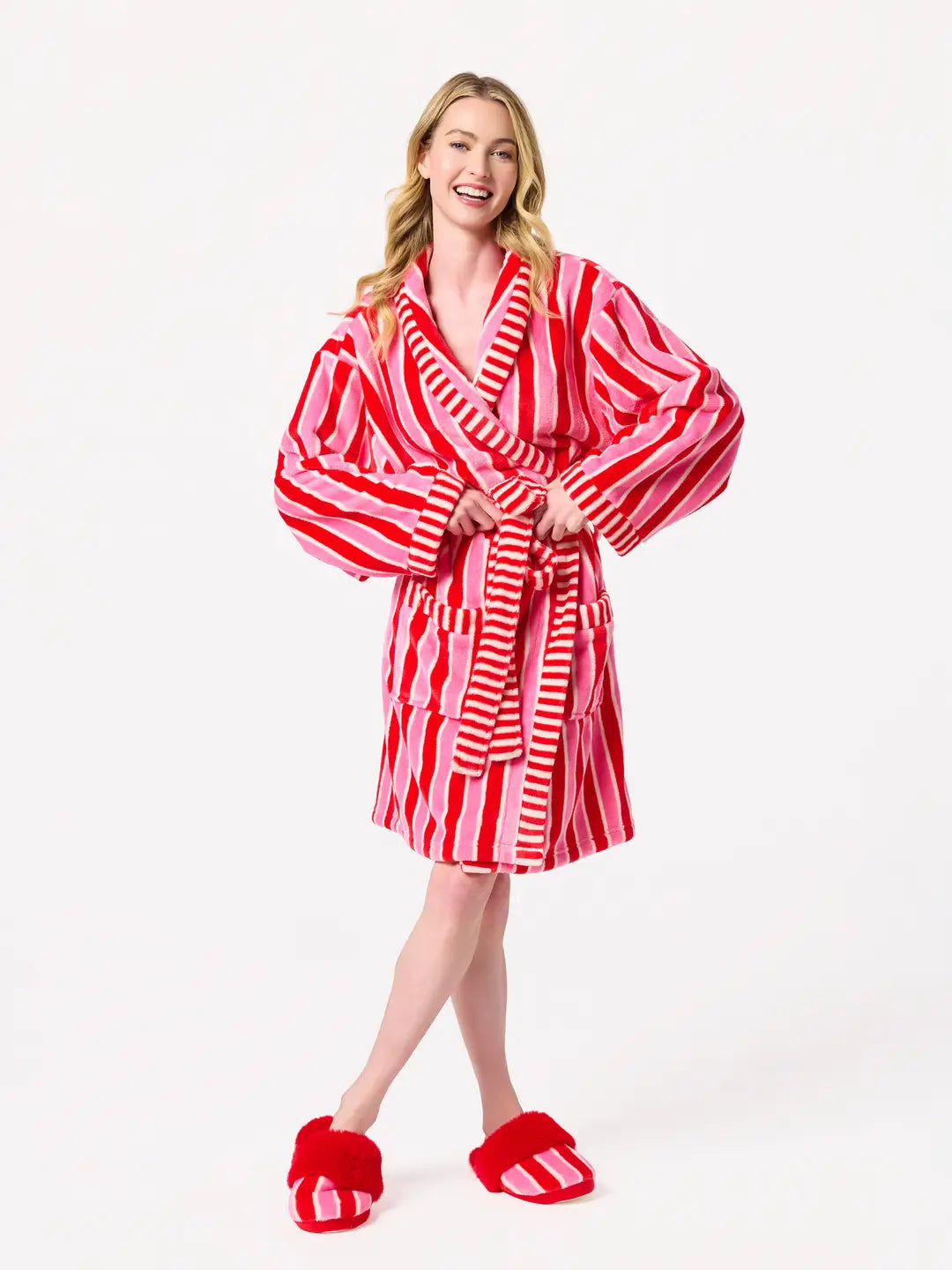 Holly Stripe Robe