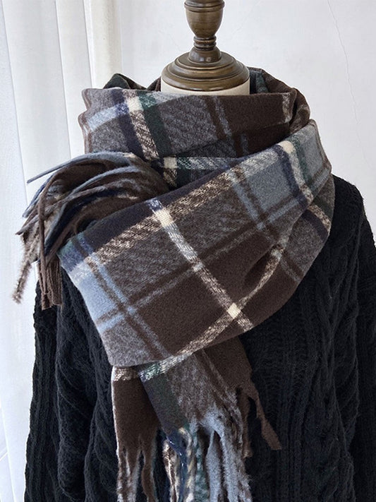 Plaid Shawl Scarf