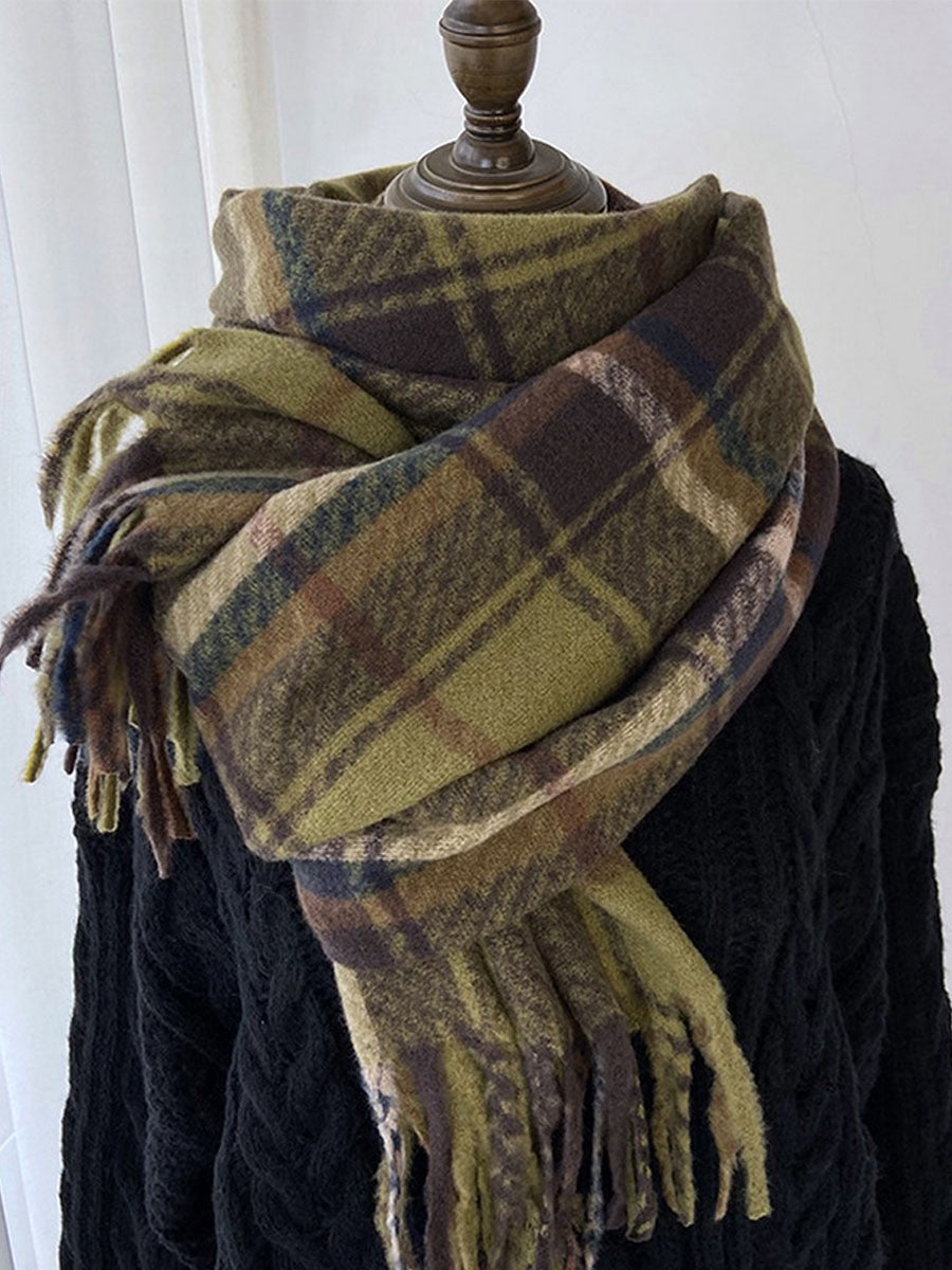 Plaid Shawl Scarf