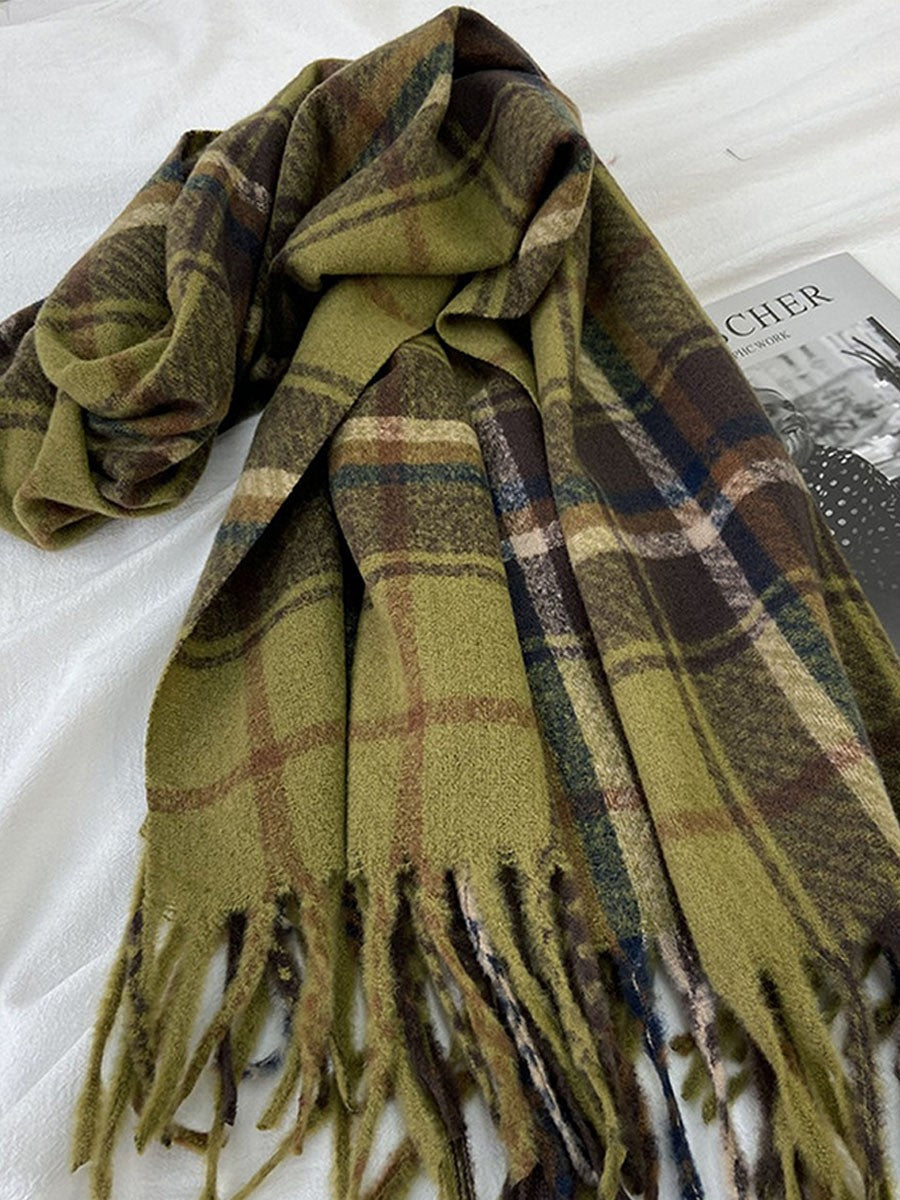 Plaid Shawl Scarf