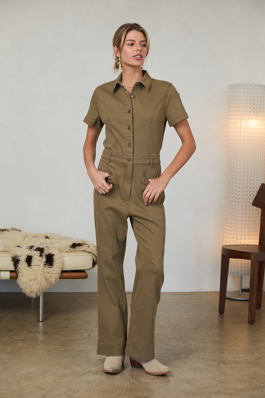 Just Jill cotton twill jumpsuit