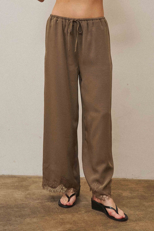 Luisa lace trim pants