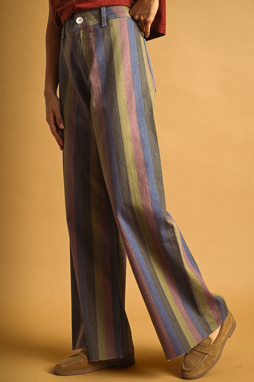 Maive Multi Color Panel Pants