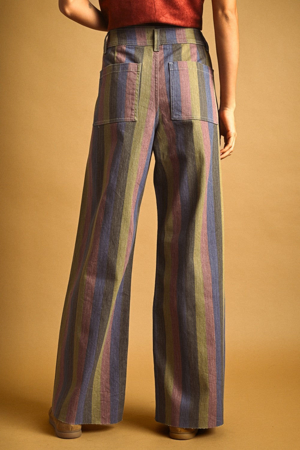 Maive Multi Color Panel Pants